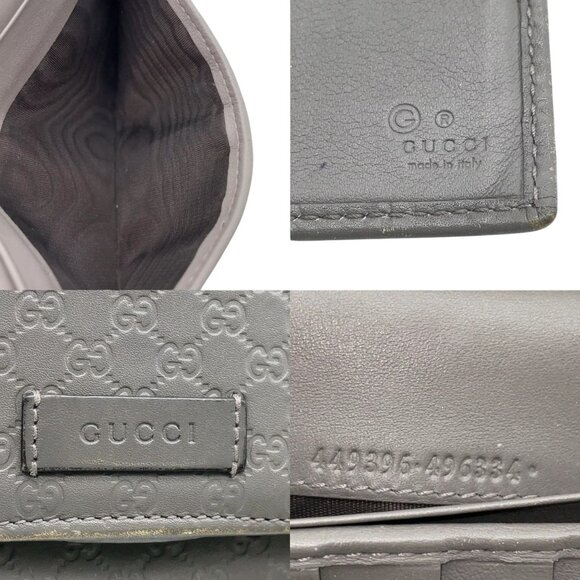 951252BR (L3) Gucci Wallet Long Gray PVC - Picture 10 of 11